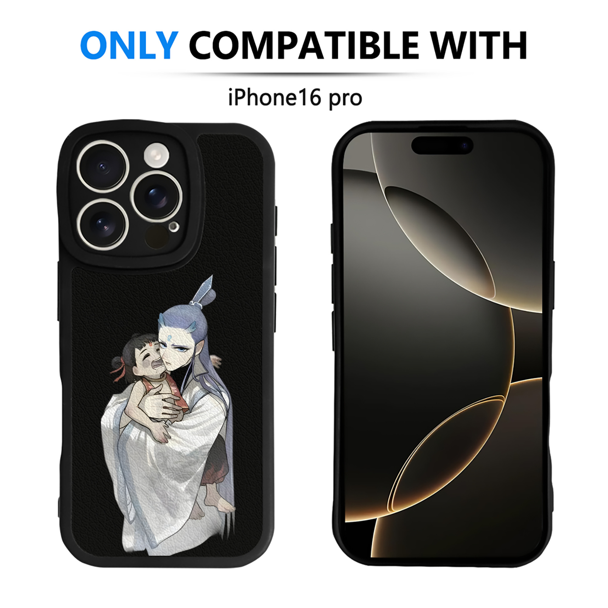 （画像用） Ne Zha 2 ナタ 魔童の大暴れ 【iPhone 16シリーズ対応】シリコンスマホケース（レザー調） 材質：シリコン
